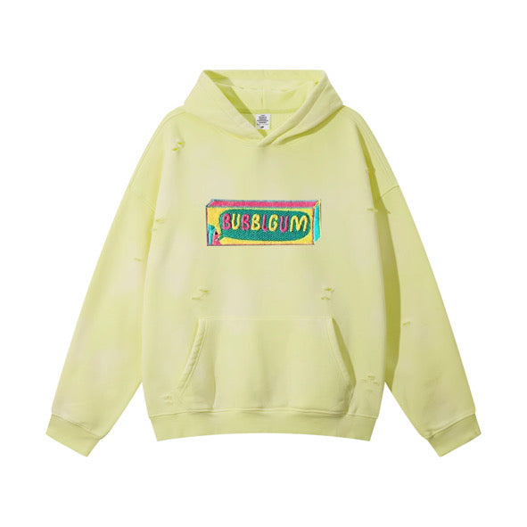 BUBBLGUM Zip Up Hoodie (Yellow)