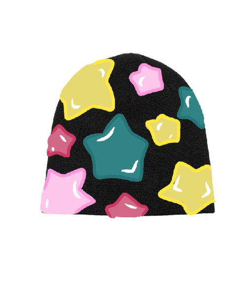 BubbleGum “Bubblestars” Beanie (Black)