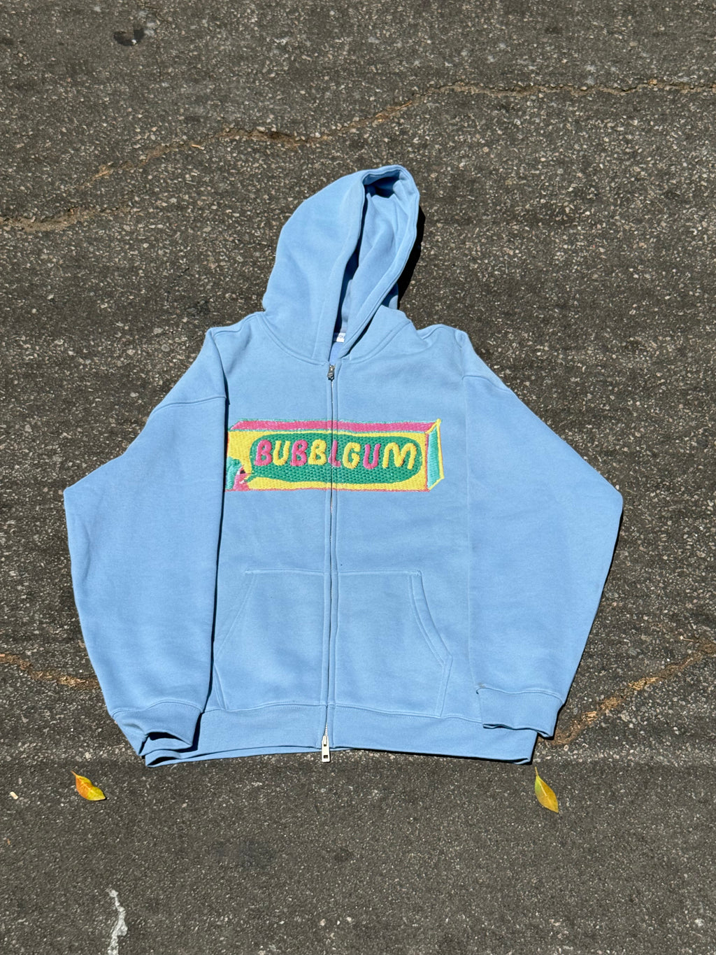 BUBBLGUM Zip Up Hoodie (Blue)