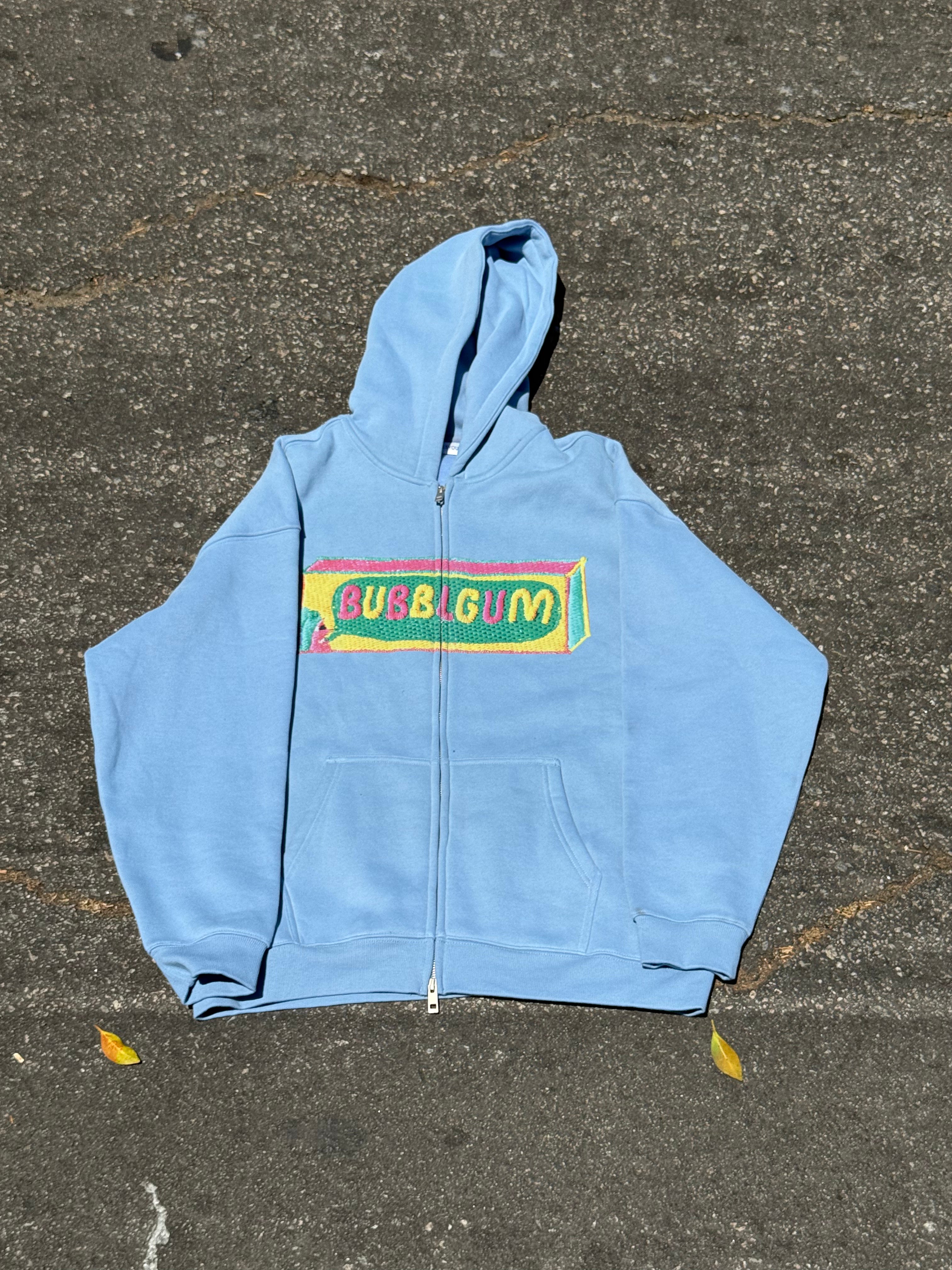 BUBBLGUM Zip Up Hoodie (Blue)