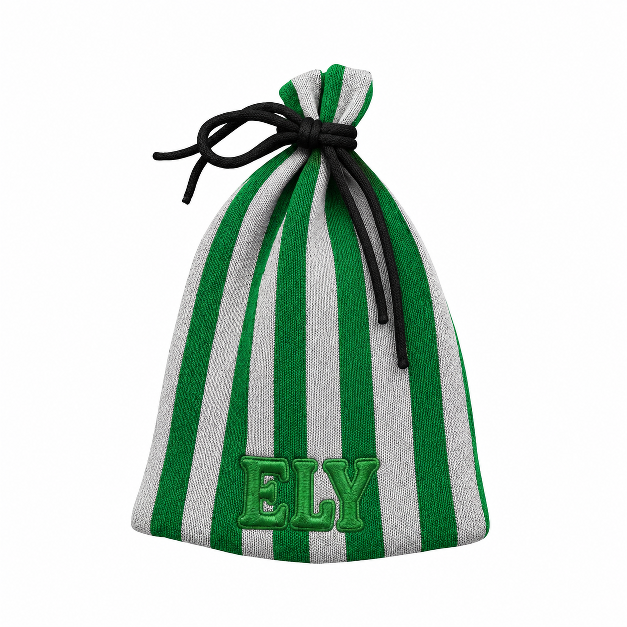 ELY TIE TOP BEANIE (GREEN)