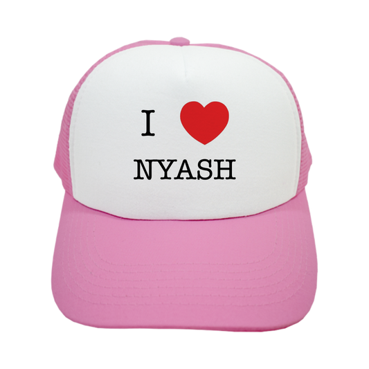 I ♥️ NYASH Hat (Pink)